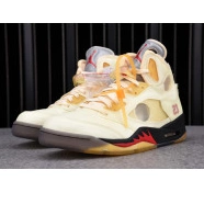 Jordan OFF-WHITE 5 DH8565-100 Sail Retro 0815